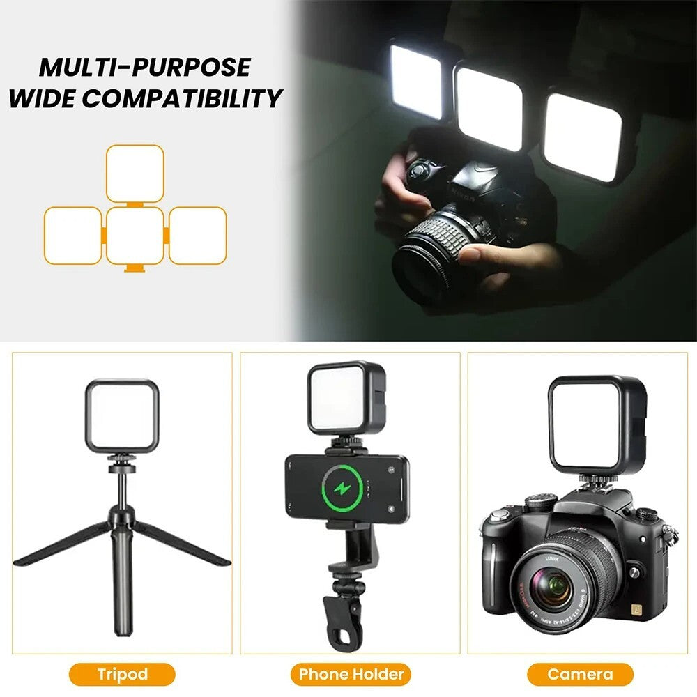 Pocket RGB Mini Fill Light Portable LED for Camera, Smartphone, GoPro & Laptop S