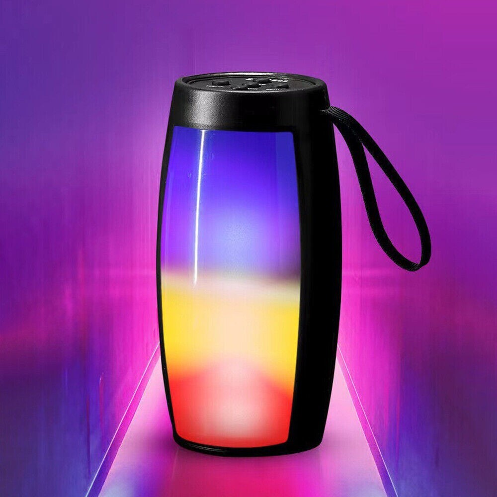 Bluetooth 5.0 Speaker Wireless Portable FM Radio LED Light Show USA