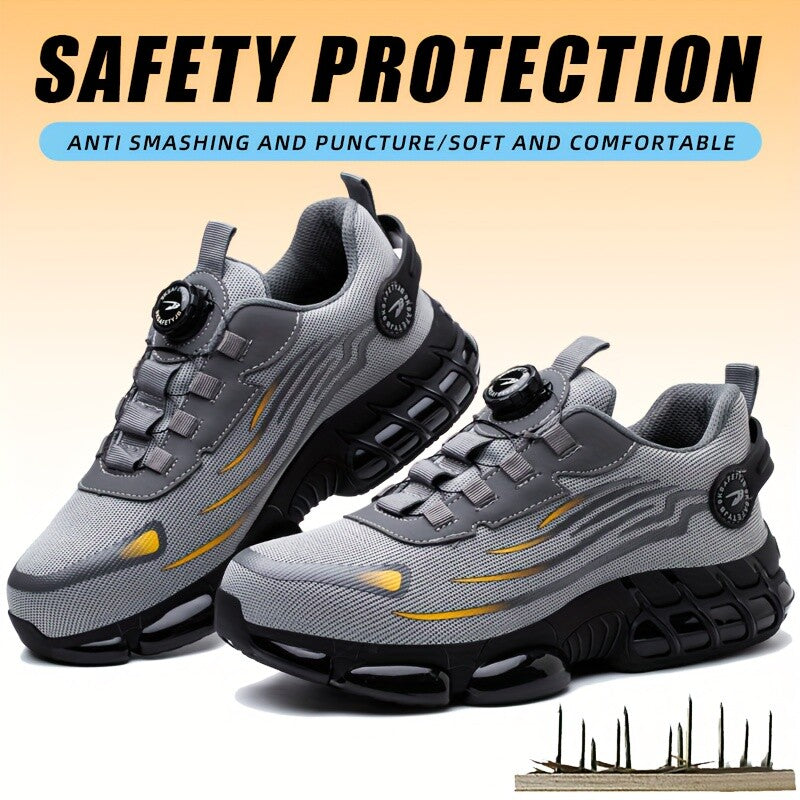 Best Indestructible Safety Work Shoes Steel Toe Breathable Work Boots Mens US