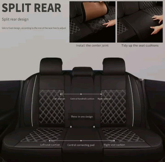 PU 2/5 Seat Cover Luxury Leather Front & Rear Cushion For Lexus ES300h 330 ES350