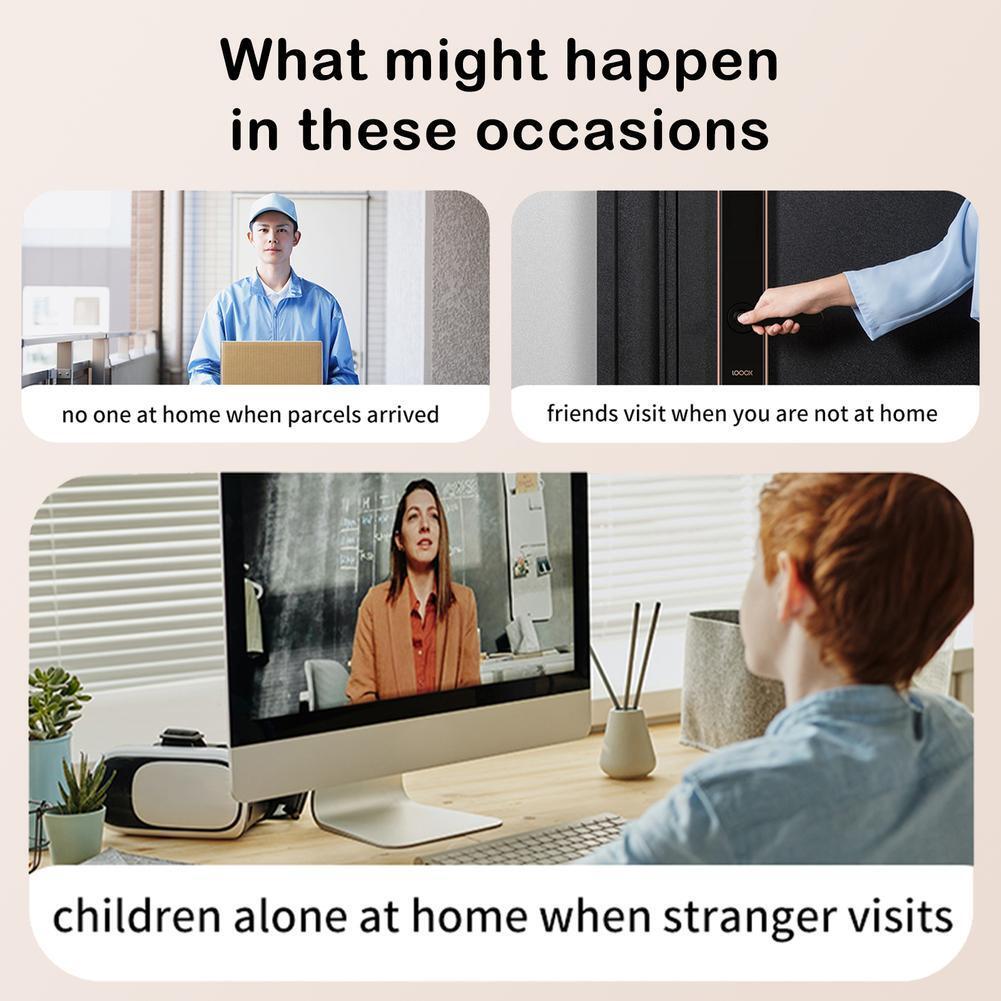 Smart Wireless WiFi Video Doorbell Intercom Video HD Camera Door Bell Security