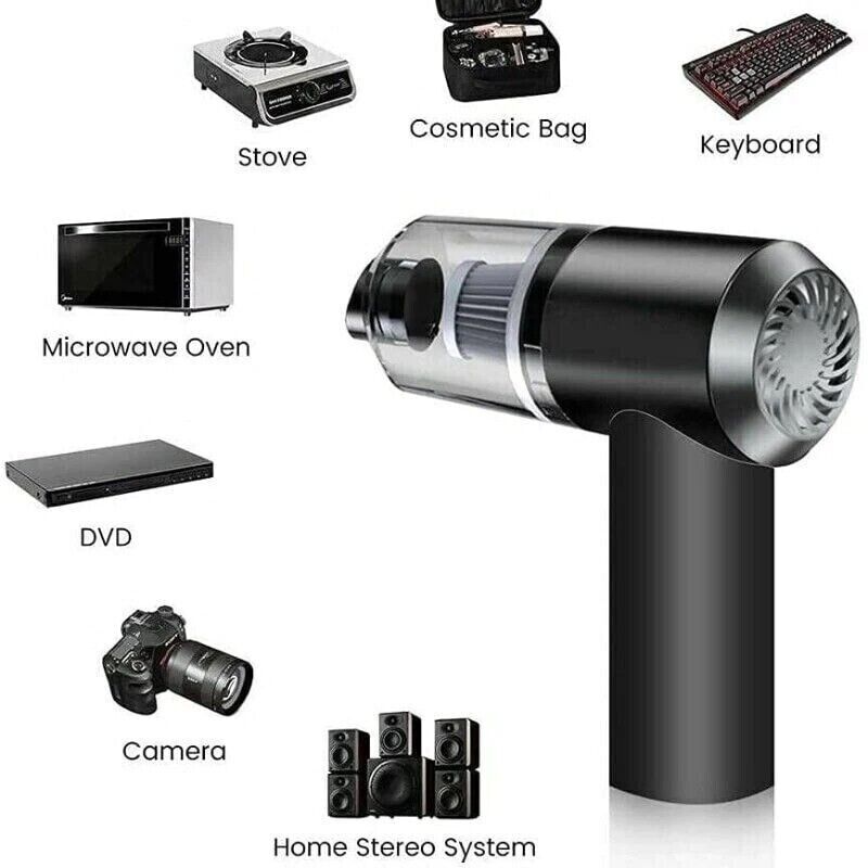 Powerful and Portable 9000Pa 3-In-1 Mini Auto Vacuum for Car,home