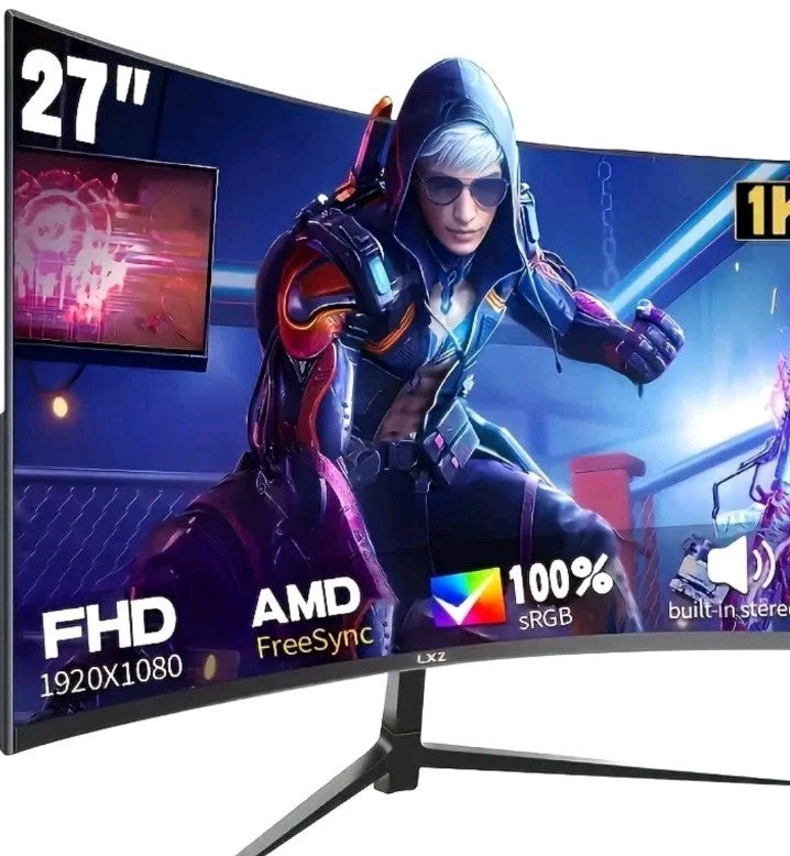 Frameless 27-Inch Curved Monitor - 1ms, 180Hz Refresh with Eye Protection