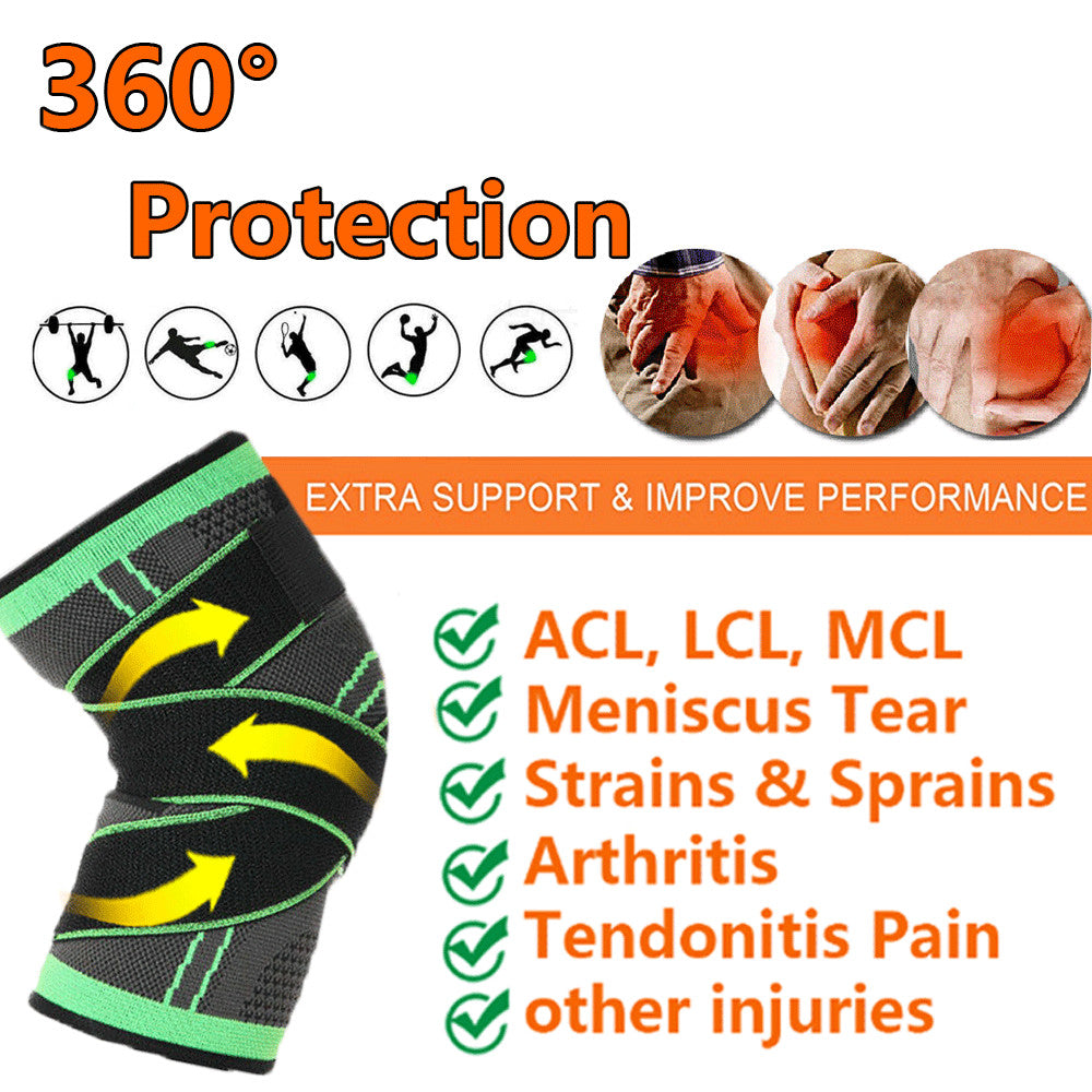 Knee Sleeves Compression Brace Support Sport Joint Injury Pain Arthritis Belt US