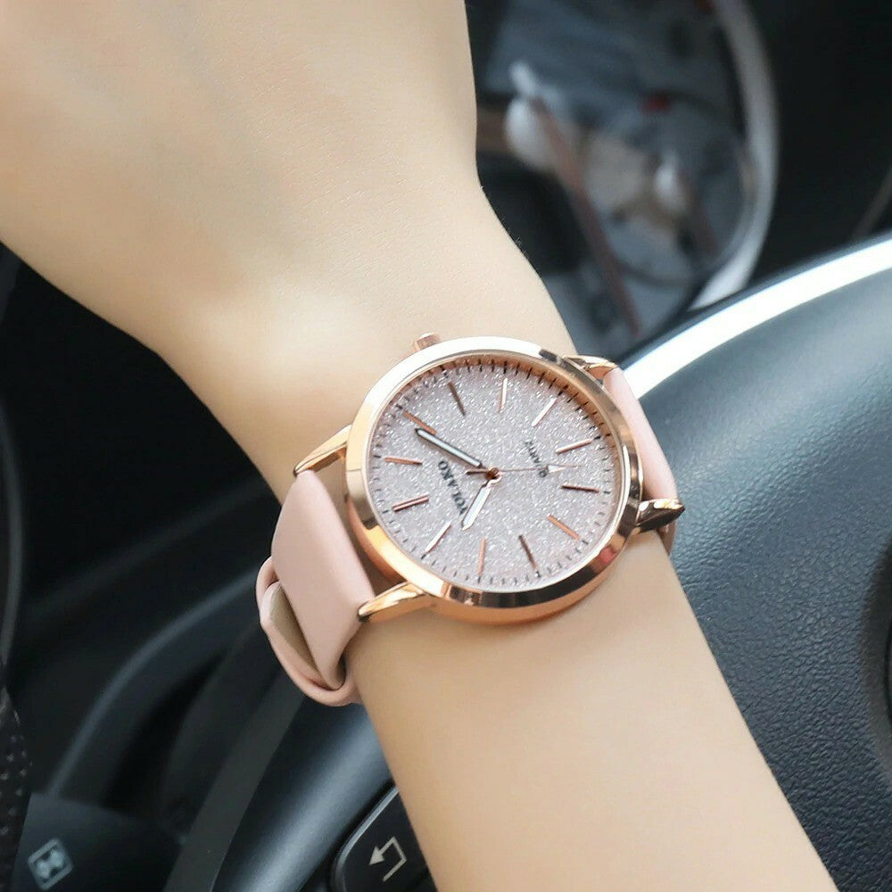 starry sky watch women lady watch for woman Casual Quartz Leather Band Analog wo