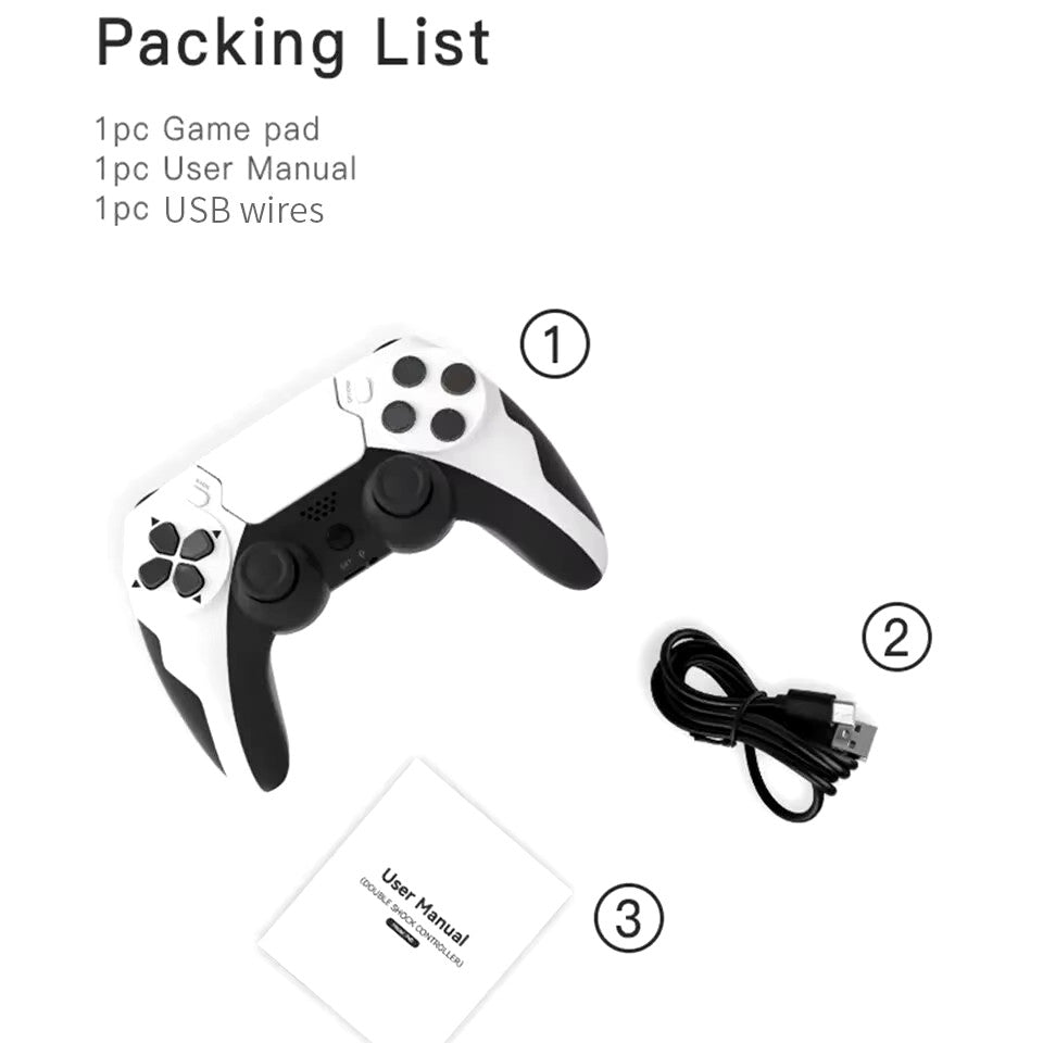 GAMINJA P48 Wireless Gamepad with Six Axis Gyroscope Game Controller for PS4 PS3