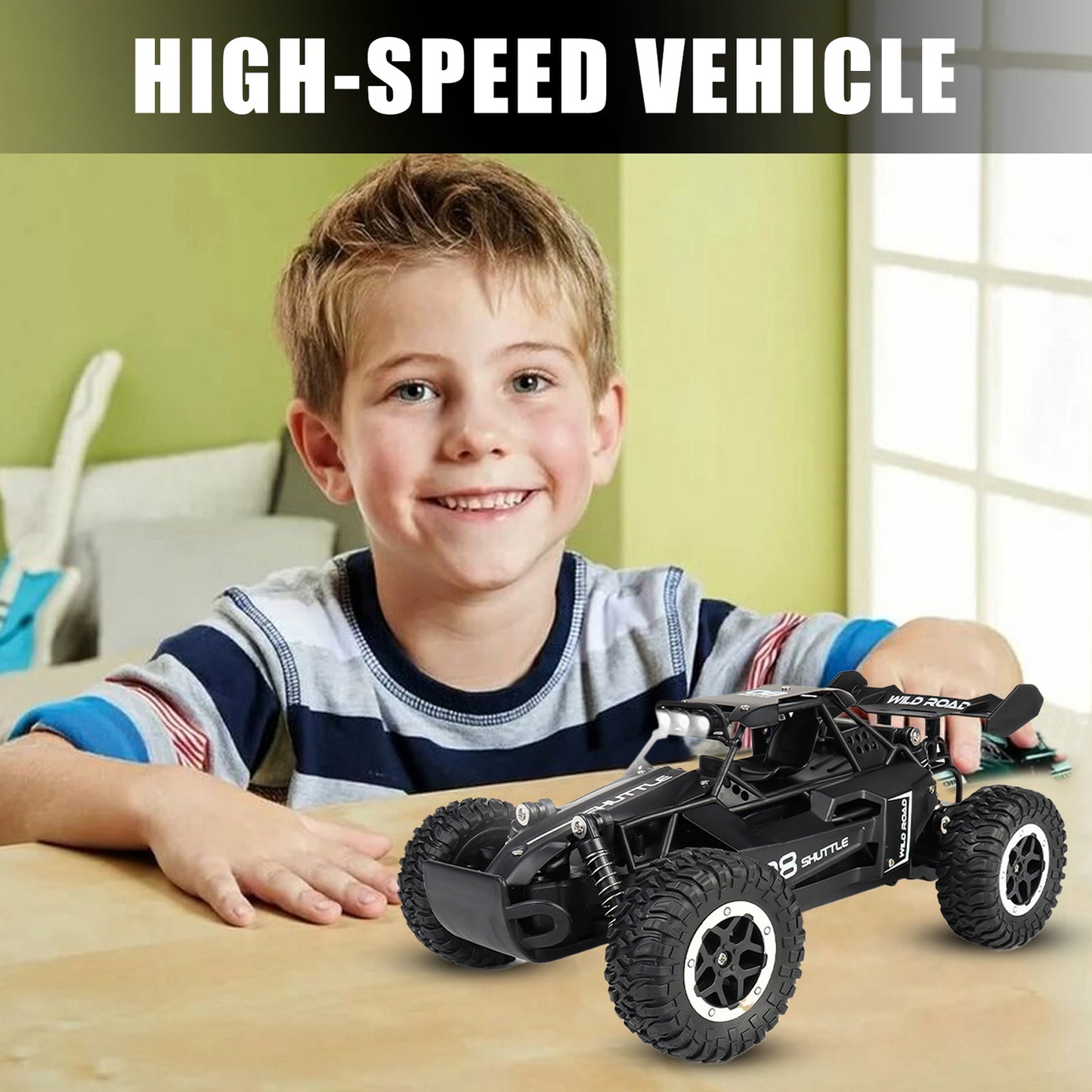 Remote Control Truck High Speed Rc Racing Car Children Racing Toys