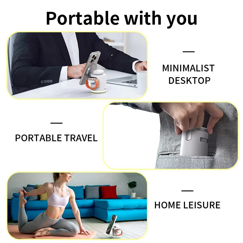 Fast Wireless Charging Station Stand Folding Holder for iPhone, Airpods, Watch