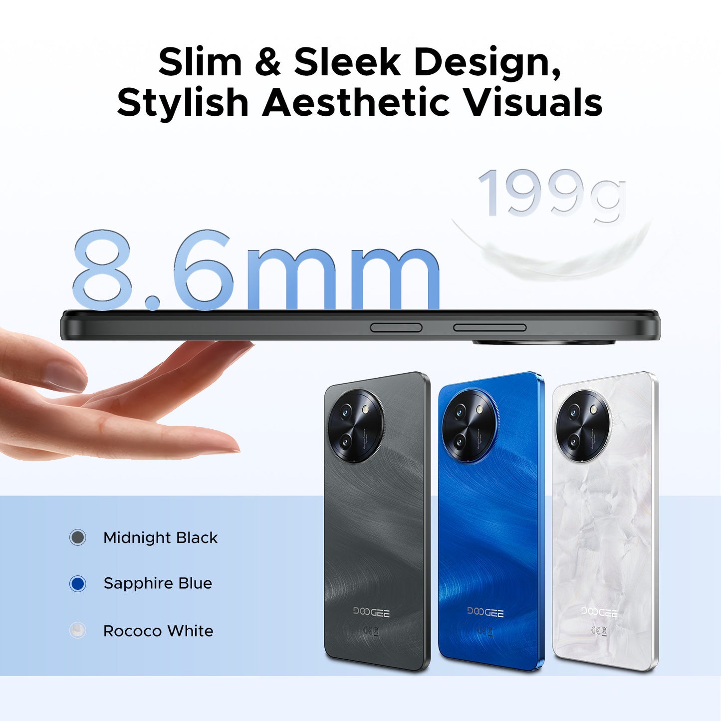 DOOGEE Note 59 Pro+ 5G Android 15 Unlocked Cellphone, 36GB+512GB 6250mAh 6.75"