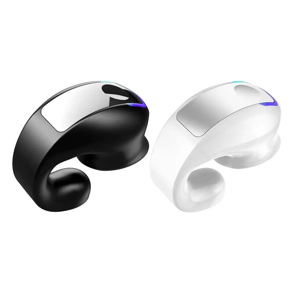 Bluetooth 5.3 Wireless Earbuds Ear Clip Bone Conduction Headphones Headset 2 Pcs