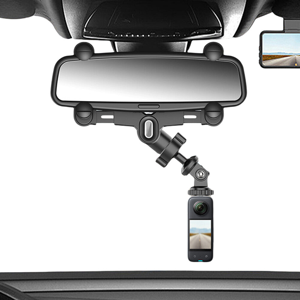 # Anti-Shake Car Mounting Bracket 360 Adjustable Rear View Mirror Camera Holder