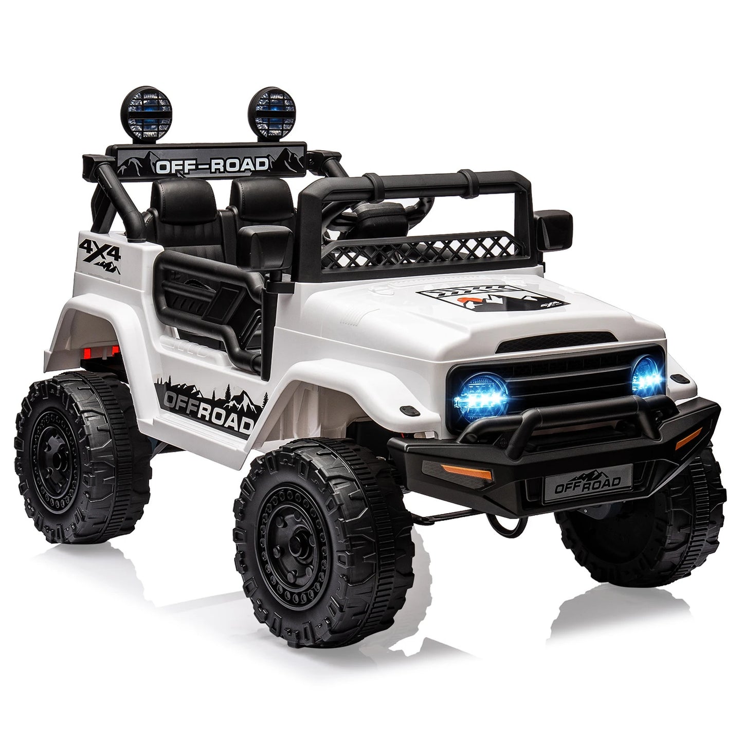 12V Kids Ride on Truck with Remote Control Spring Suspension Bluetooth Connectiv