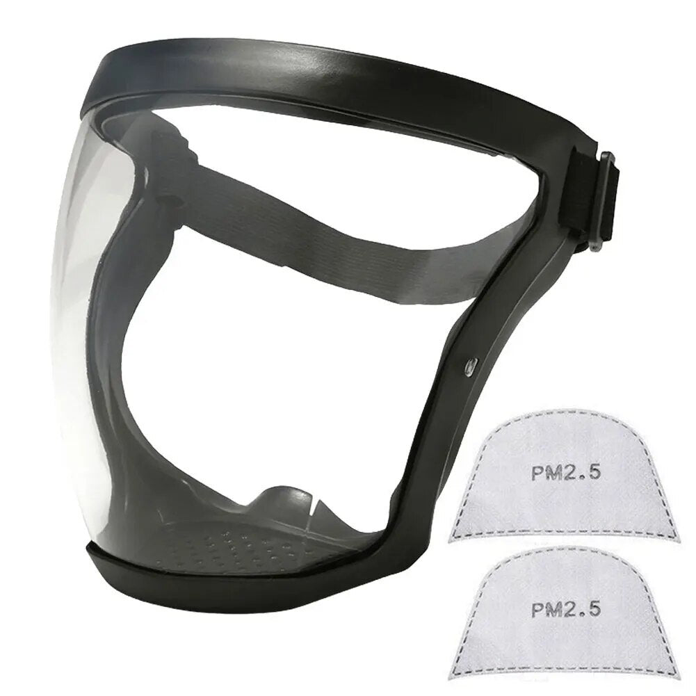 Anti-fog Shield Safety Full Face Super Protective Head Cover Transparent Mask