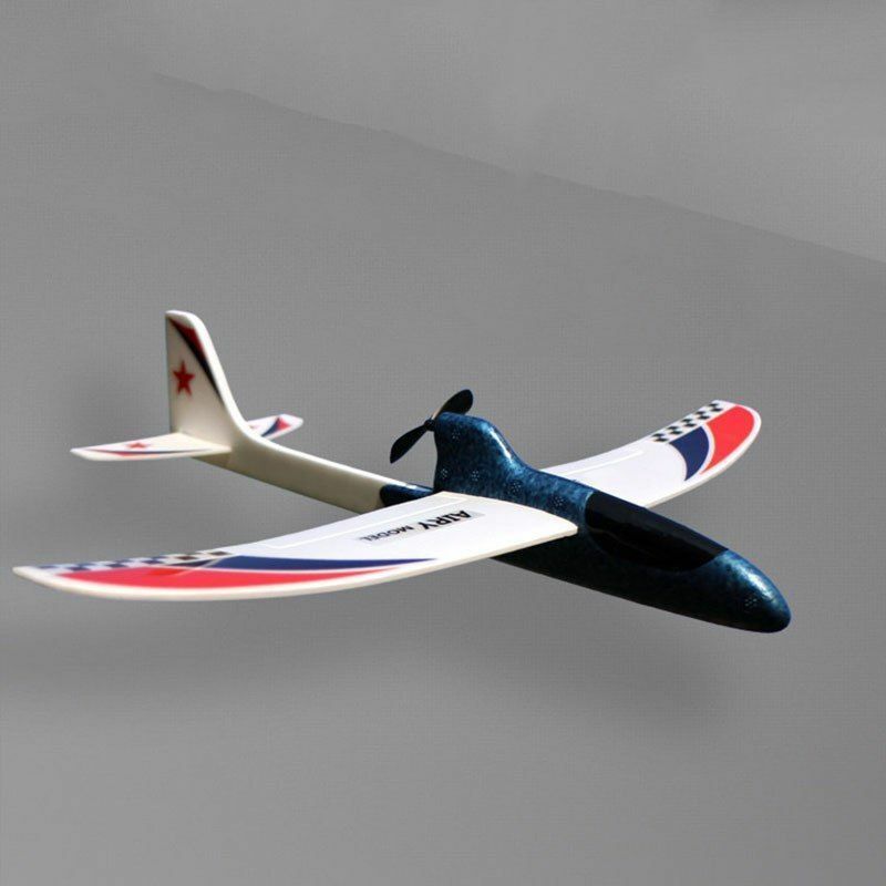 RC Glider Hand Throwing Airplanes Electric Capacitor Educational Toy For Kids