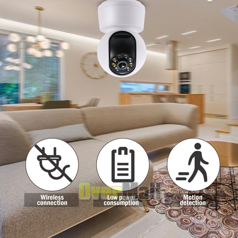 Camara De Seguridad Wifi HD Para Casa Interior Exterior Con Audio y Microfono