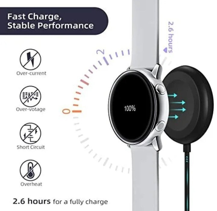 Wireless Magnetic Charger Dock For Samsung Galaxy Watch 4/3/R500/R820/Active 2/1