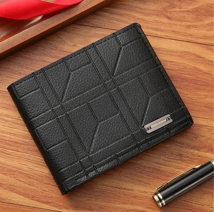 3Pc Black Fashion Quartz Watch Wallet and Glasses Set Men Holiday Gift New