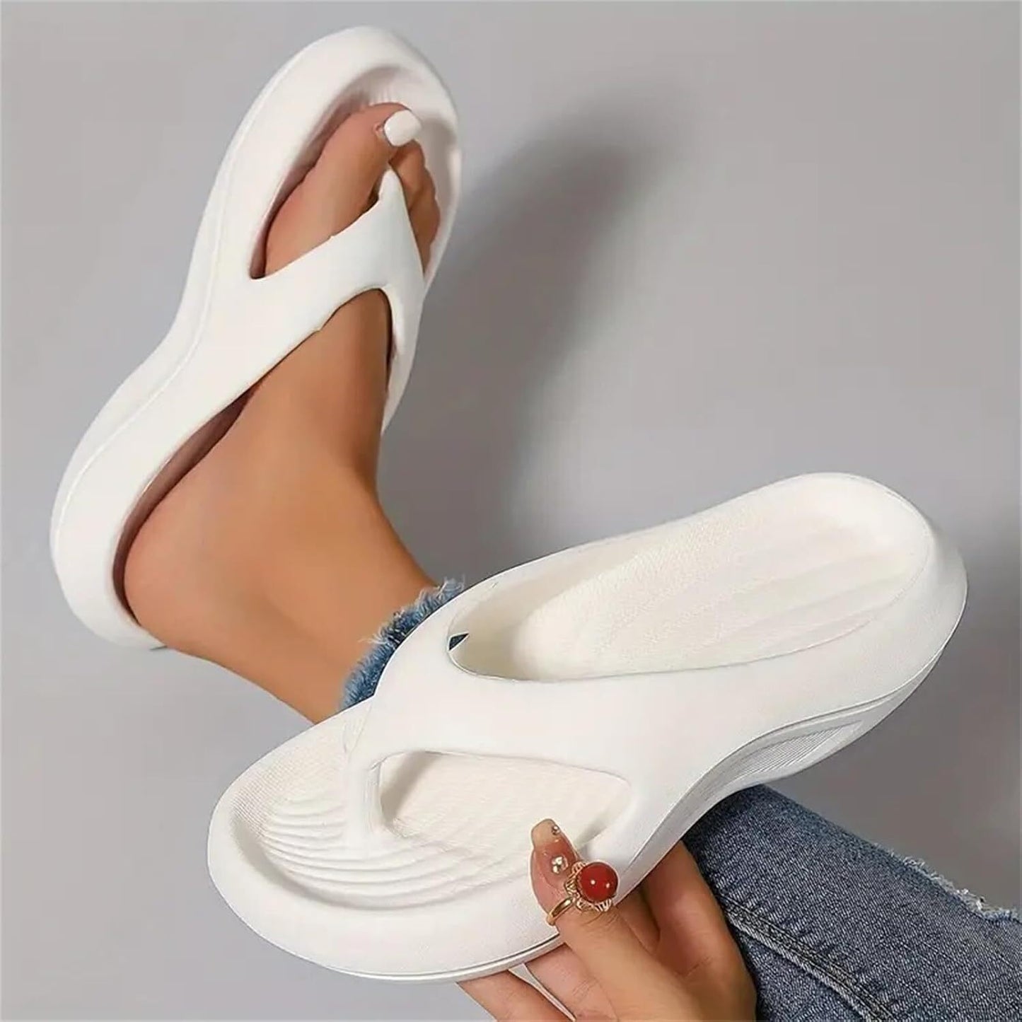 Women's Orthopedic Flip Flops - Arch Support & Plantar Fasciitis Relief