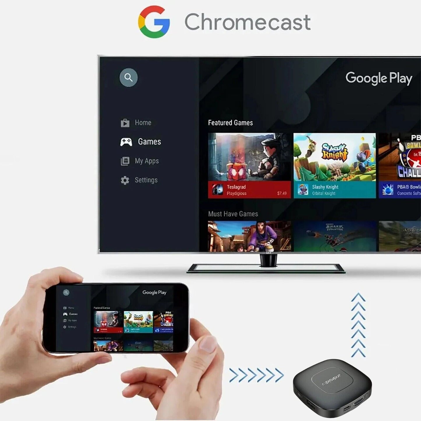 Android 13 TV Box 4K - Allwinner H313, Netflix, Voice Remote, Dual-Band WiFi