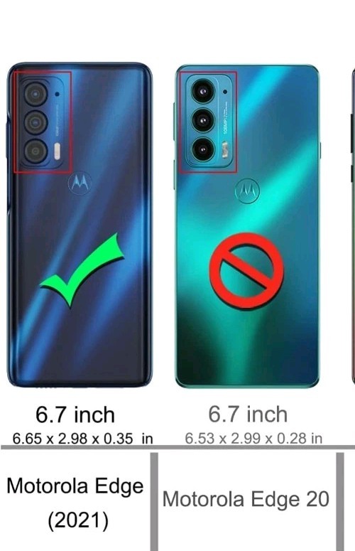For Motorola Edge 2021 Case Phone Cover + Glass