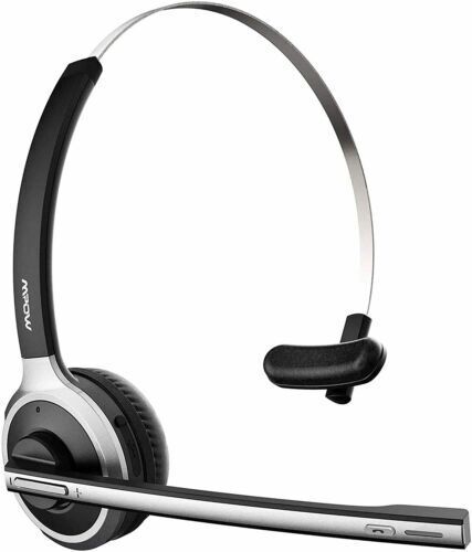 Mpow 078 Upgrade Bluetooth 5.0 Headset Trucker Call Center Driver Headphones Mic