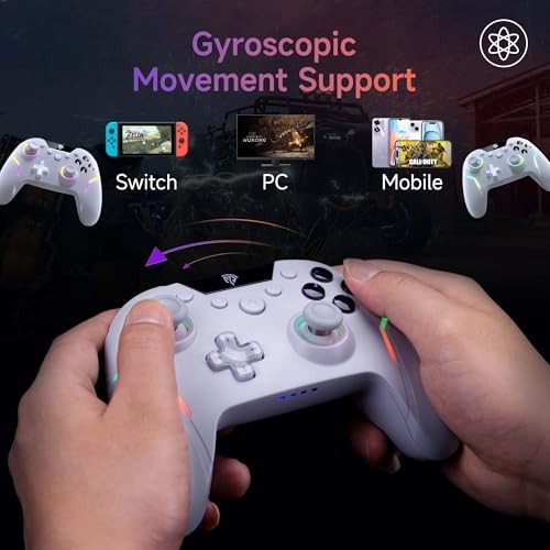 X20 Wireless Gaming Controller with RGB Backlit, 2-Stage Hall Effect Stick,