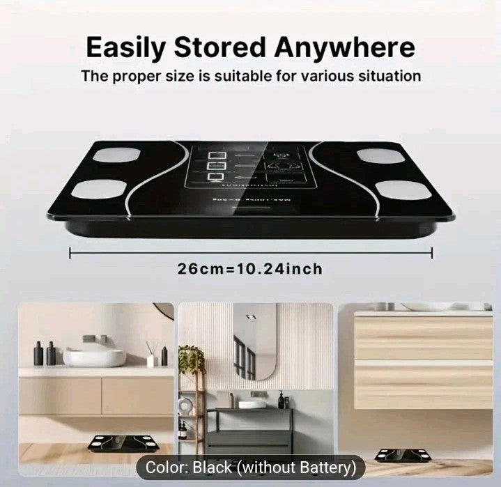 Smart Scale Body Weight Loss Accurate Height Digital Electronic Bluetooth Solid