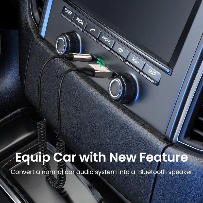 UGREEN Bluetooth Receiver 5.0 Aux 3.5mm USB Adapter Wireless Receiver For Car BT
