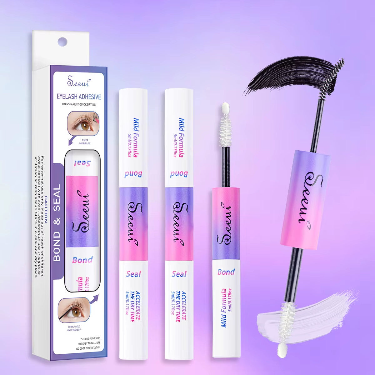 Eyelash Glue and Seal for Eyelash Clusters Strong Fixed Eyelash Glue Lasting Eye