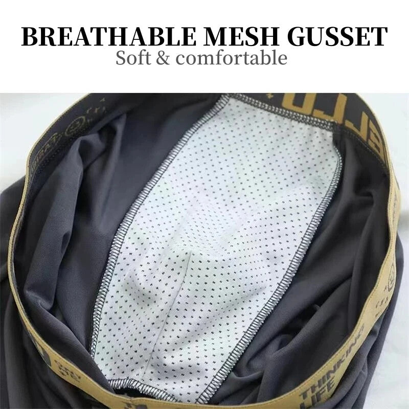 Calzoncillos Bóxer De Alta Elasticidad Para Hombre Ropa Interior Masculina