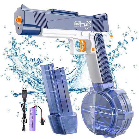 Continuous Fire Electric Water Gun Adult Kids Rechargeable Squirt Gun