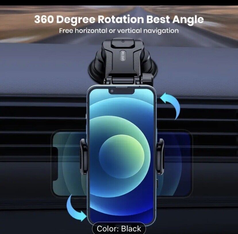 "TOPK D38-C Car Phone Holder: Adjustable Mount for Dashboard"