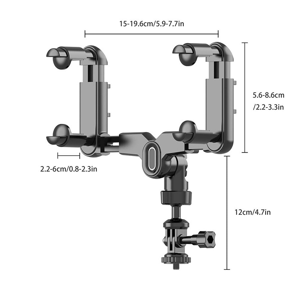# Anti-Shake Car Mounting Bracket 360 Adjustable Rear View Mirror Camera Holder