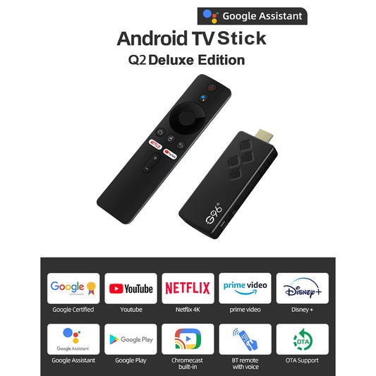 G96 high-performance android 13.0 4k smart TV Stick ATV H313 2GB RAM 16GB ROM Q2