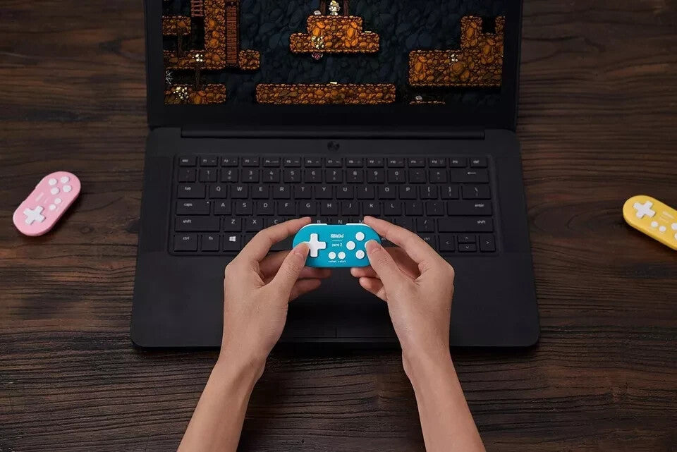 8BitDo Zero 2 Bluetooth Gamepad for Switch, PC, and Android (Blue)