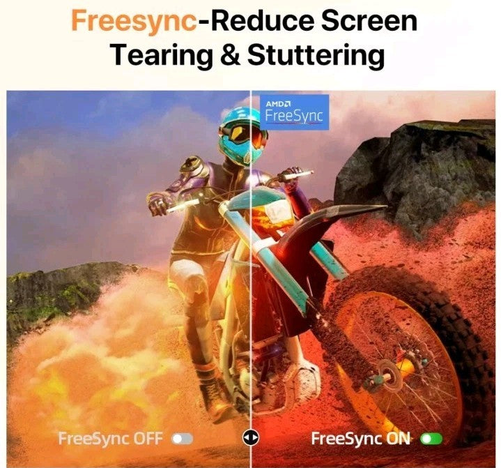UPERFECT 23.8” Portable Monitor Laptop Display FreeSync 1920x1080 Gaming Screen