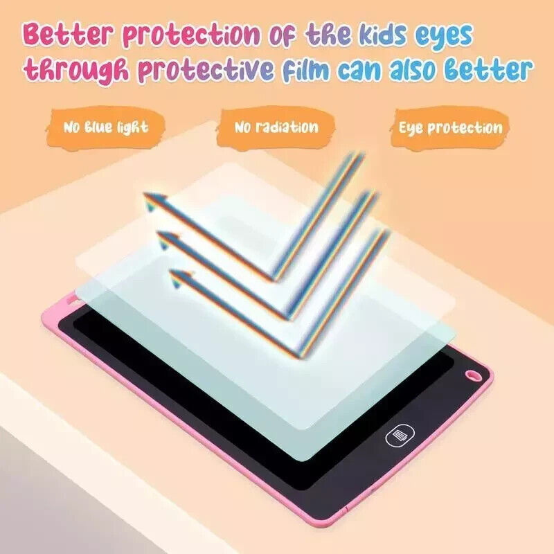 8.5 Inch LCD Writing Tablet for Kids Sketch Drawing Pad Doodle Board Pink