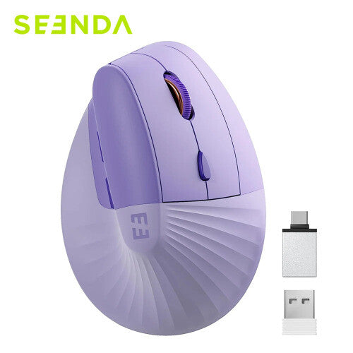 Vertical Wireless Mouse Type C Rechargeable Ergonomic USB & Type C Mice