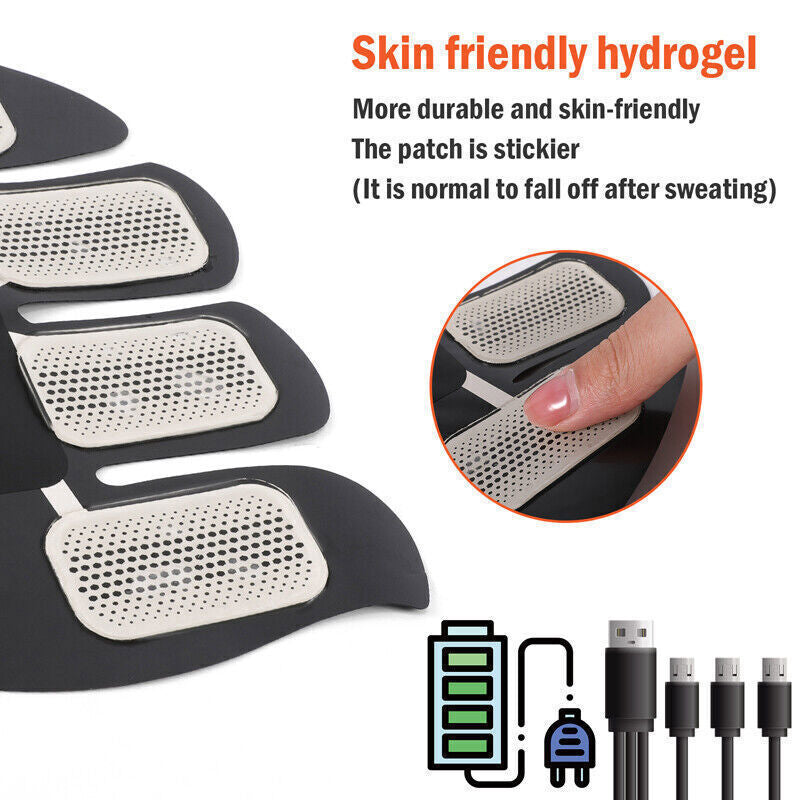 Ab Stimulator EMS Toner Massager Abdominal Trainer Muscle Fitness Body Exercise