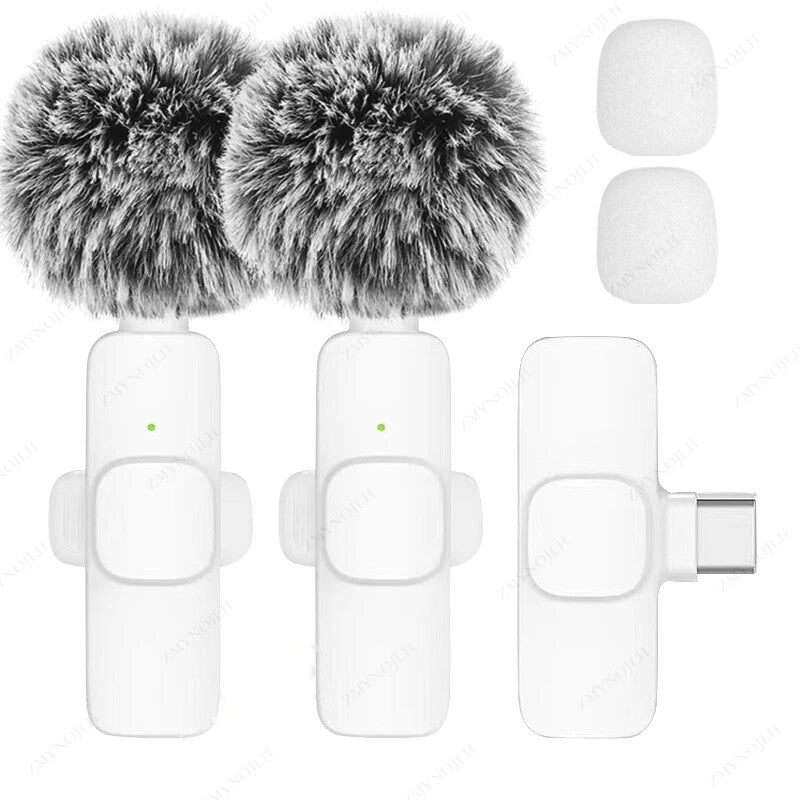 New Wireless Lavalier Microphone Portable Audio Video Recording Mini Microphone