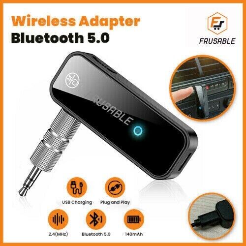 USB Wireless Bluetooth 5.0 Transmitter Receiver 2in1 Audio Adapter 3.5mm Aux Car