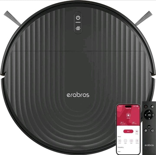 RS1 Robot Vacuum, Brushless Tangle-free,140min Runtime, Automatic Recharge