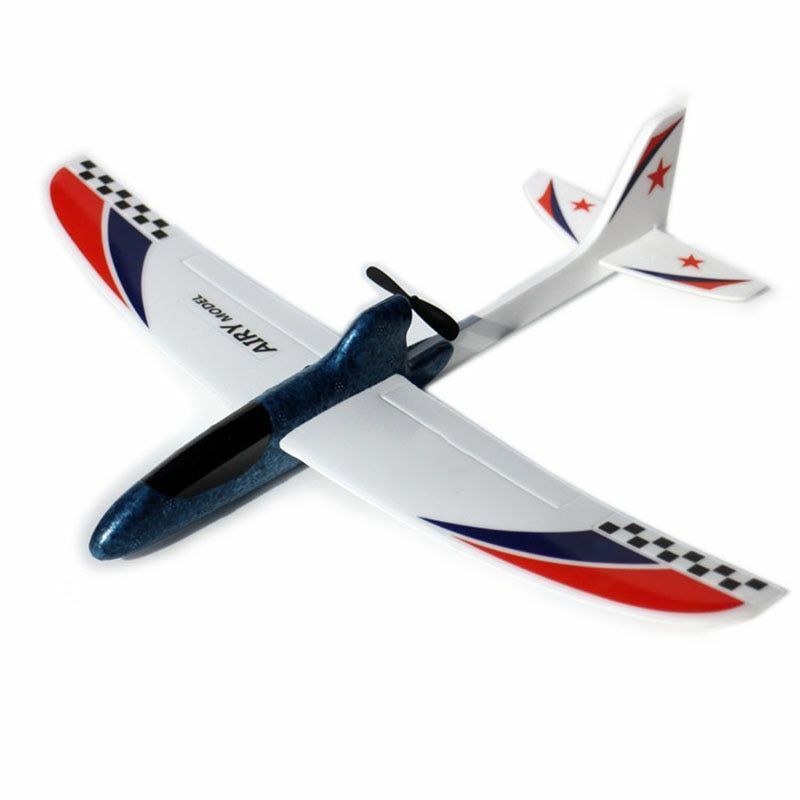 RC Glider Hand Throwing Airplanes Electric Capacitor Educational Toy For Kids