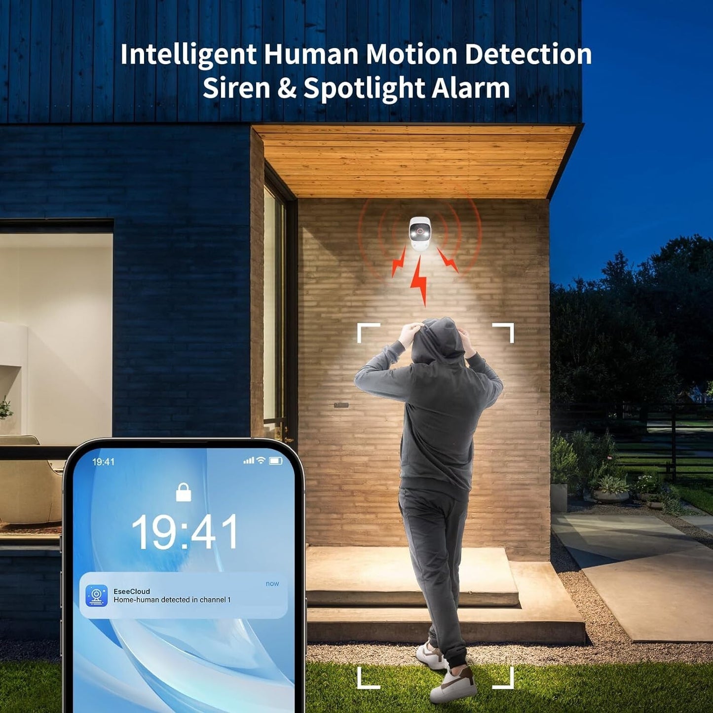 Smart Indoor/Outdoor 2K Security Camera - AI Detection, 2-Way Audio, Waterproof