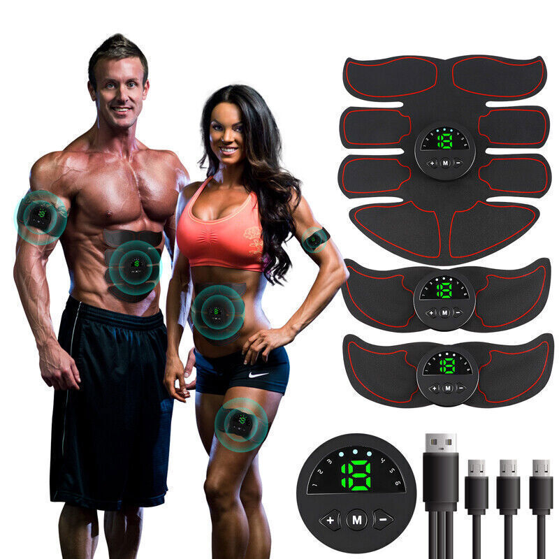Ab Stimulator EMS Toner Massager Abdominal Trainer Muscle Fitness Body Exercise