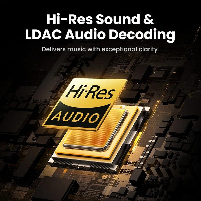2024 Max5c Hi-Res LDAC 43dB Hybrid Active Noise Cancelling Bluetooth Headphone