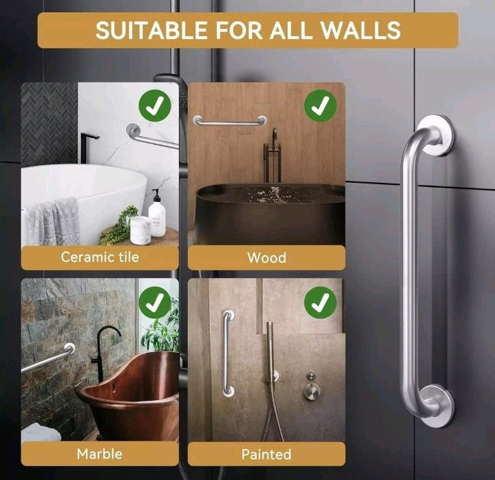 Grab Bars for Bathtubs and Showers anti Slip, 24" L X 1.25" D, Handicap Grab Bar
