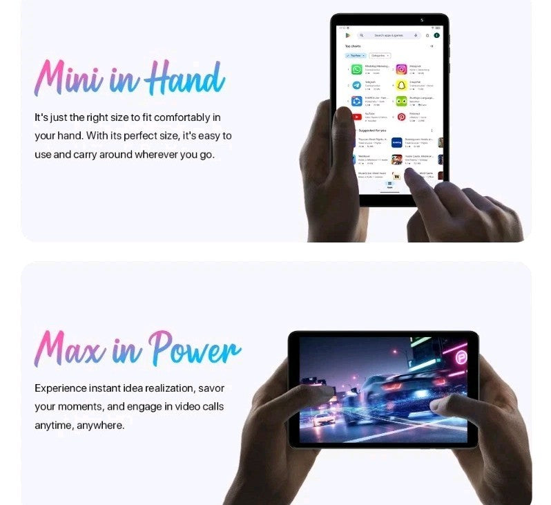 UMIDIGI G1 Tab Mini Android 14 Quad-Core 8" HD Display 3GB+32GB Wi-Fi 6 Tablet