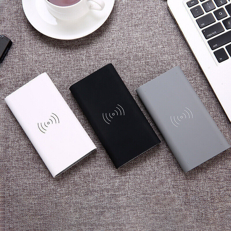 Power Bank 10000MAH Wireless Fast Charging USB Charger High Capacity External