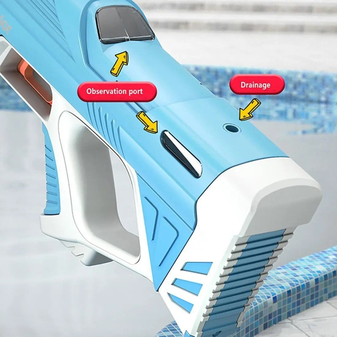 Automatic Electric High Pressure Water Gun W/ USB Charger For Kids & Adults